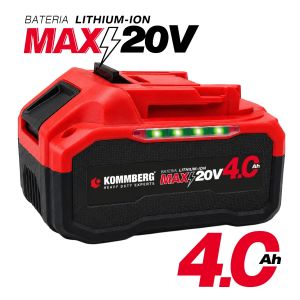 Bateria Litio Ion Max 20v 4.0ah Kommberg